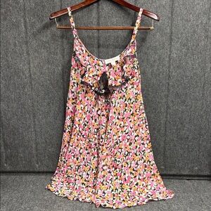 Oscar de la Renta Pink Label Floral Babydoll Dress